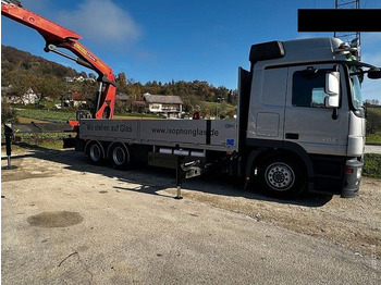 Dropside/ Flatbed truck, Crane truck Mercedes-Benz ACTROS 2641 6x2 Crane PALFINGER PK 36002: picture 3