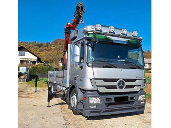 Dropside/ Flatbed truck, Crane truck Mercedes-Benz ACTROS 2641 6x2 Crane PALFINGER PK 36002: picture 2