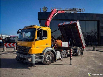 Tipper, Crane truck Mercedes-Benz AXOR 1824 4x2 HMF 975 HDS Crane Rotator Kipper: picture 4