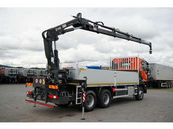 Dropside/ Flatbed truck, Crane truck Renault K 380 / 6X4 / SKRZYNIOWY 6.2 M / + HDS HIAB 166 ES-4 / MAX UDŹWI: picture 4