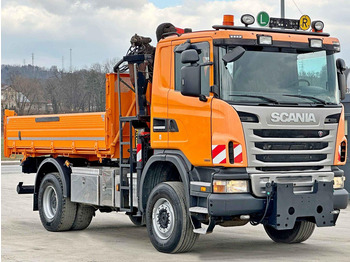 Tipper, Crane truck Scania G360 Kipper 4,10m *PK 11002 B + FUNK *4x4: picture 4