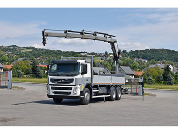 Dropside/ Flatbed truck, Crane truck Volvo FM 370: picture 2