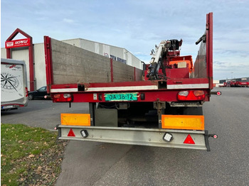 Dropside/ Flatbed semi-trailer Carnehl Stenen vervoer oplegger met Kennis kraan: picture 3