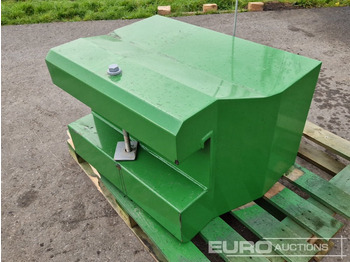 Agricultural machinery Unused 2025 John Deere 600kg Front Weights to suit John Deere Tractors, Metal Case with Towing Eye (Green): picture 3