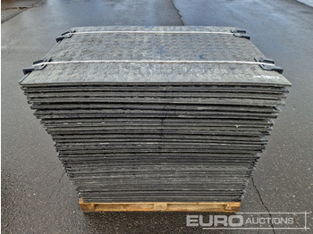 Construction equipment Unused Pallet of Plastic Connectable Road Plates, 1200x800x28mm, 22kg per Plate (35 of): picture 5