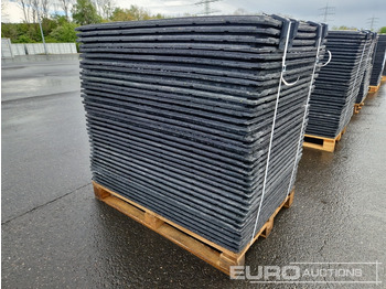 Construction equipment Unused Pallet of Plastic Connectable Road Plates, 1200x800x28mm, 22kg per Plate (35 of): picture 2