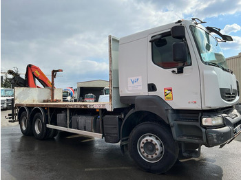 Dropside/ Flatbed truck, Crane truck Camion grue Renault 410 AL-454-TS: picture 4 Dropside/ Flatbed truck, Crane truck Camion grue Renault 410 AL-454-TS: picture 4