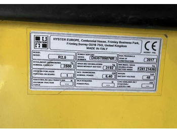Reach truck Hyster R2.5: picture 4