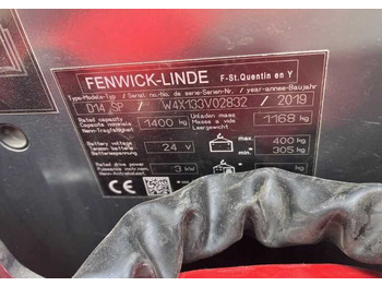 Stacker Linde L14LSP: picture 4 Stacker Linde L14LSP: picture 4