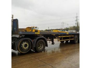 Dropside/ Flatbed trailer 2003 Broshuis 3AOU14.22 Tri Axle Extendable Flat Bed Trailer - XL93000SE3L007042: picture 1