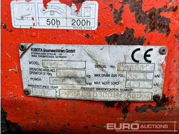 Mini excavator 2016 Kubota U10-3: picture 3