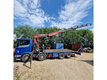 Autotransporter truck, Crane truck Scania R480: picture 3
