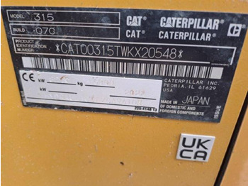 Leasing of CAT 315 CAT 315: picture 5