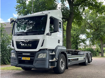 Container transporter/ Swap body truck MAN TGS 26.420 container systeem met kabels: picture 2