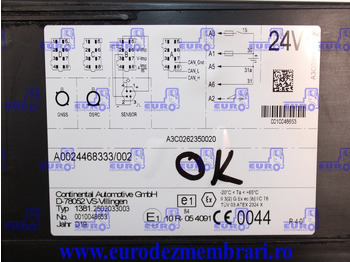 ECU for Truck TAHOGRAF CONTINENTAL MERCEDES ACTROS MP5 A0024468333: picture 2 ECU for Truck TAHOGRAF CONTINENTAL MERCEDES ACTROS MP5 A0024468333: picture 2