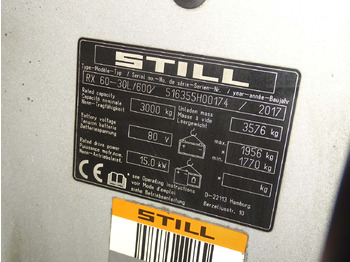 Electric forklift Still RX60-30L/600: picture 5 Electric forklift Still RX60-30L/600: picture 5