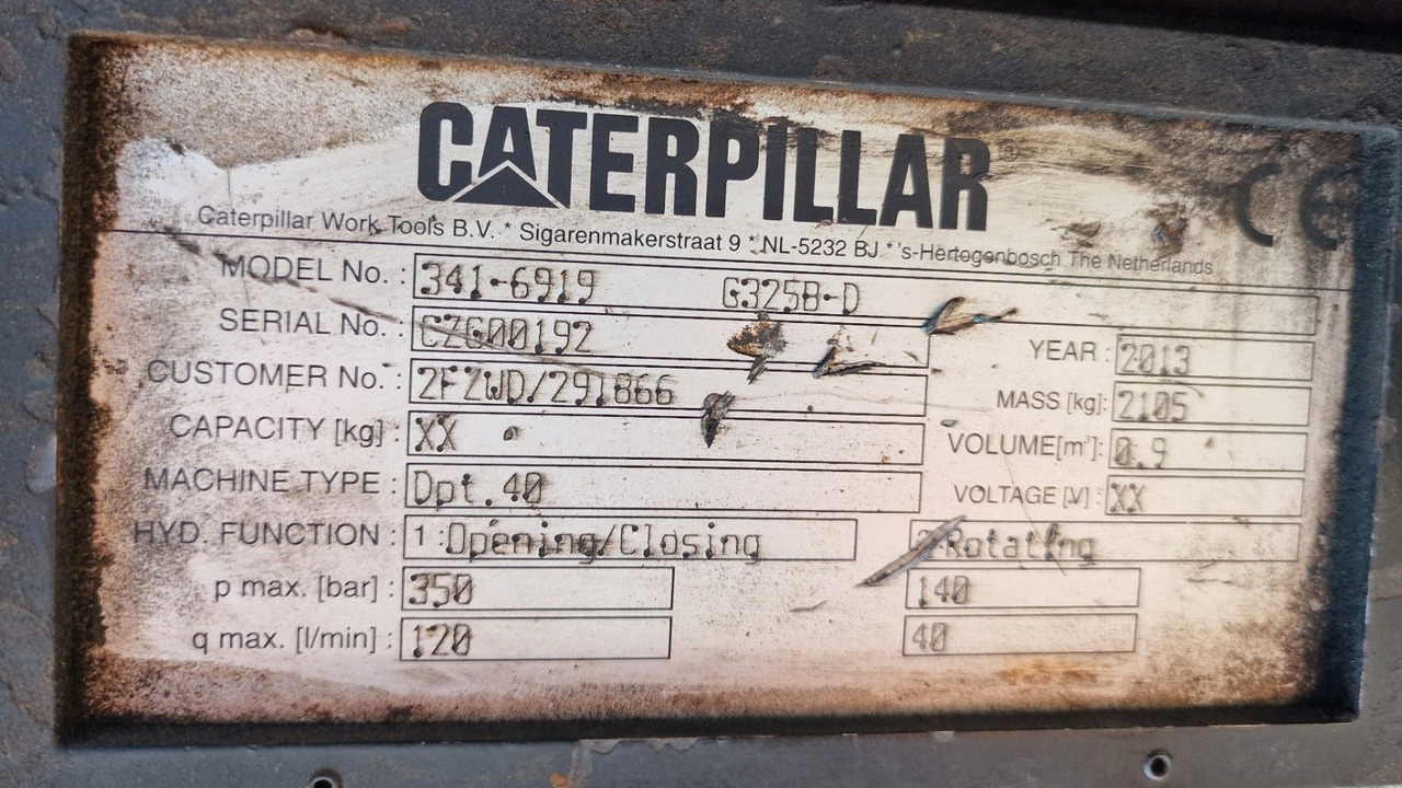 Caterpillar Sortiergreifer 325 B D Model 341-691 - Grapple: picture 4 Caterpillar Sortiergreifer 325 B D Model 341-691 - Grapple: picture 4