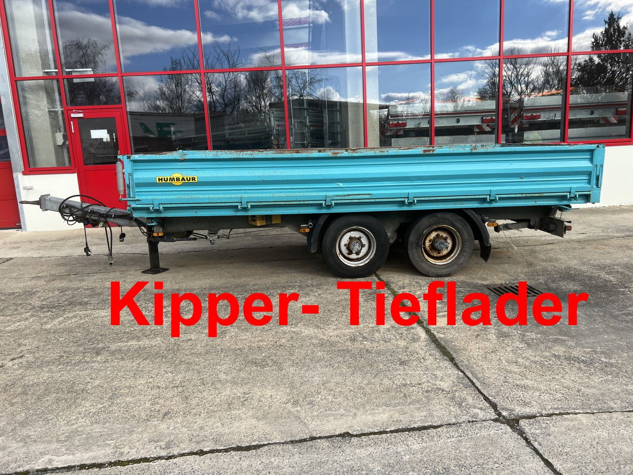 Humbaur HTK 10 50 24 Tandem Kipper- Tieflader - Tipper trailer: picture 1 Humbaur HTK 10 50 24 Tandem Kipper- Tieflader - Tipper trailer: picture 1