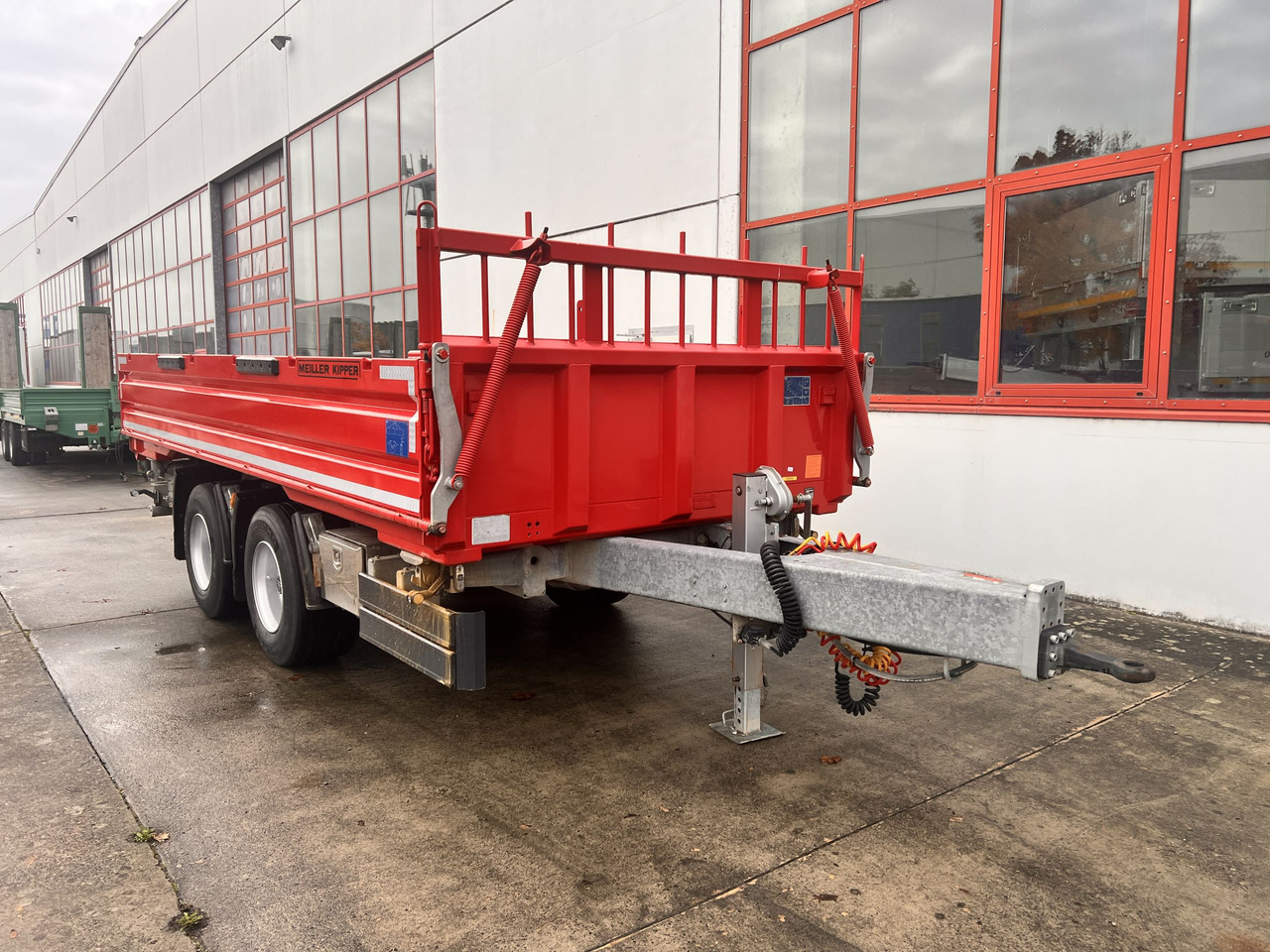 Meiller MZDAL  18 t Tandemkipper Tieflader Schotter- Klappe, neuwertig - Tipper trailer: picture 4 Meiller MZDAL  18 t Tandemkipper Tieflader Schotter- Klappe, neuwertig - Tipper trailer: picture 4