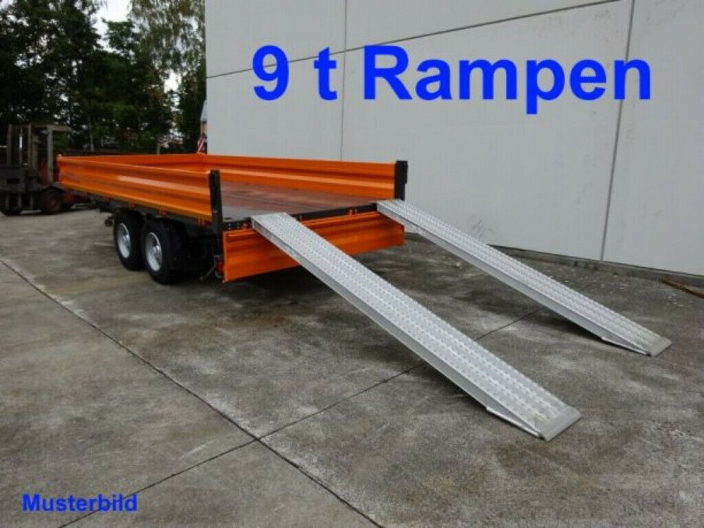 Tipper trailer Möslein  13 t Tandem 3- Seitenkipper Tieflader-- Neufahr: picture 8