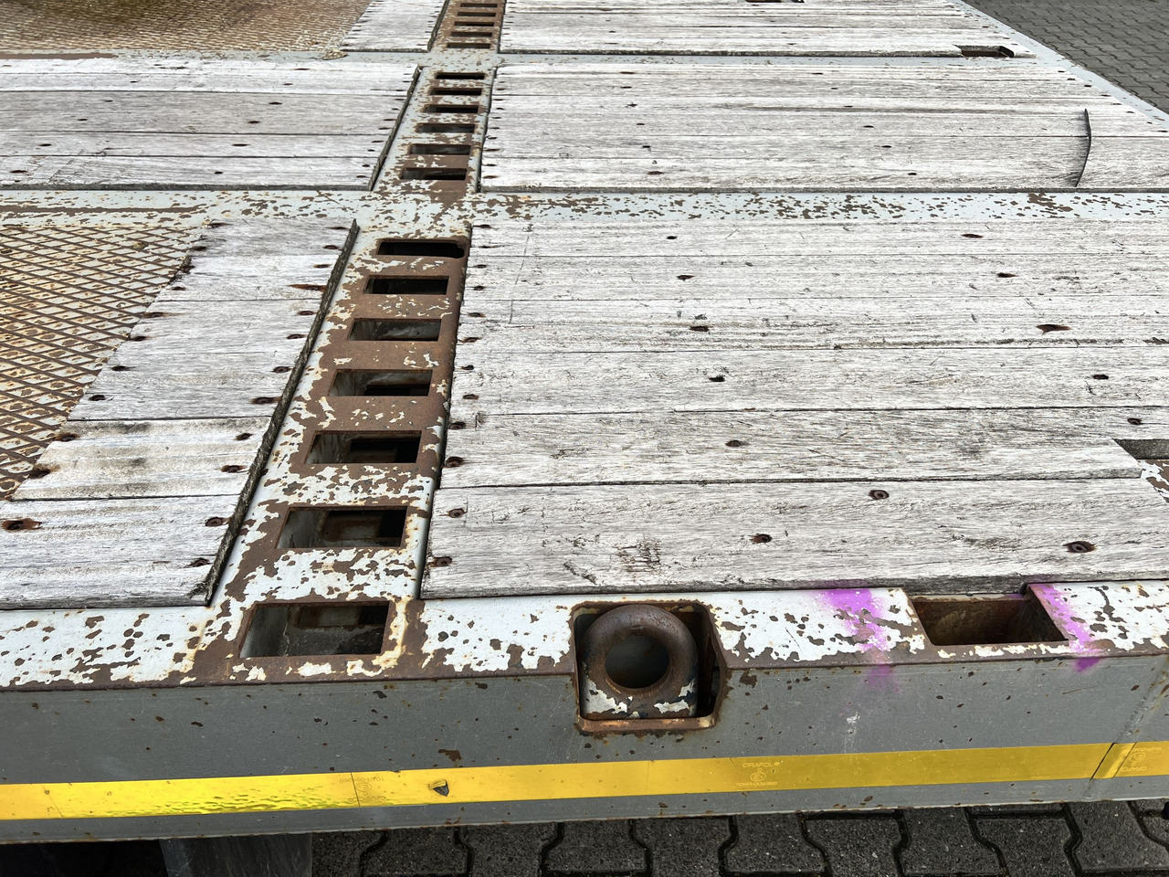 Low loader semi-trailer for transportation of heavy machinery Möslein STO 3 Schwebheim  3 Achs Satteltieflader: picture 8