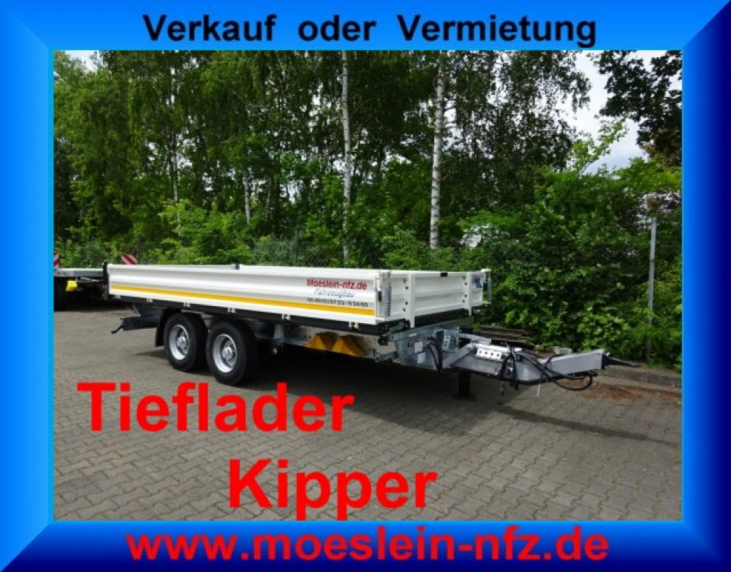 Möslein TTD 13 Weiß 13 t Tandem 3- Seitenkipper Tieflader-- Neufahrzeug -- - Tipper trailer: picture 1 Möslein TTD 13 Weiß 13 t Tandem 3- Seitenkipper Tieflader-- Neufahrzeug -- - Tipper trailer: picture 1