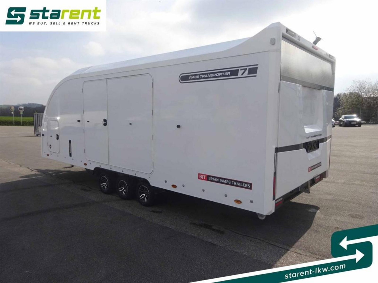 New Autotransporter trailer Brian James Trailers Race Transporter 7, Seilwinde, elektrische Klappe: picture 7