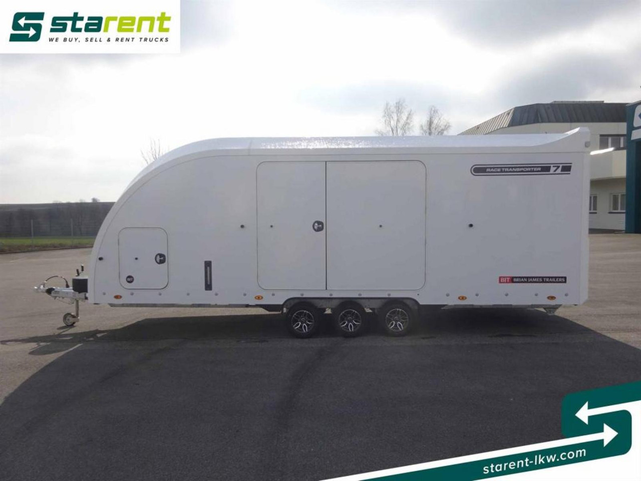New Autotransporter trailer Brian James Trailers Race Transporter 7, Seilwinde, elektrische Klappe: picture 8