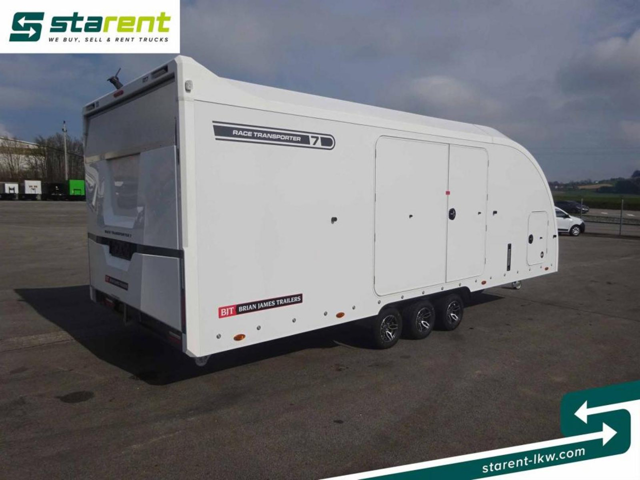 New Autotransporter trailer Brian James Trailers Race Transporter 7, Seilwinde, elektrische Klappe: picture 5