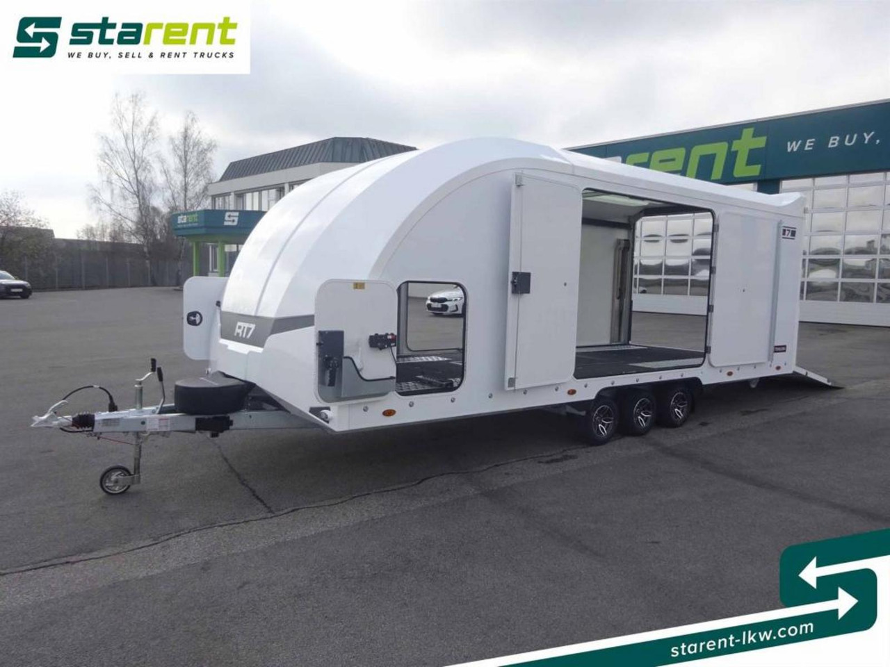 New Autotransporter trailer Brian James Trailers Race Transporter 7, Seilwinde, elektrische Klappe: picture 9
