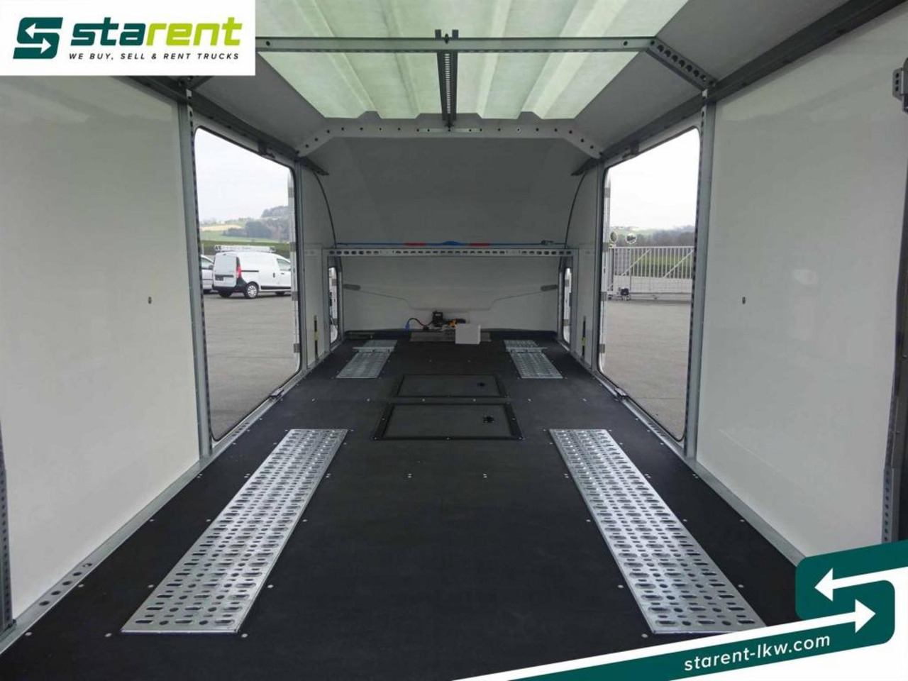 New Autotransporter trailer Brian James Trailers Race Transporter 7, Seilwinde, elektrische Klappe: picture 16