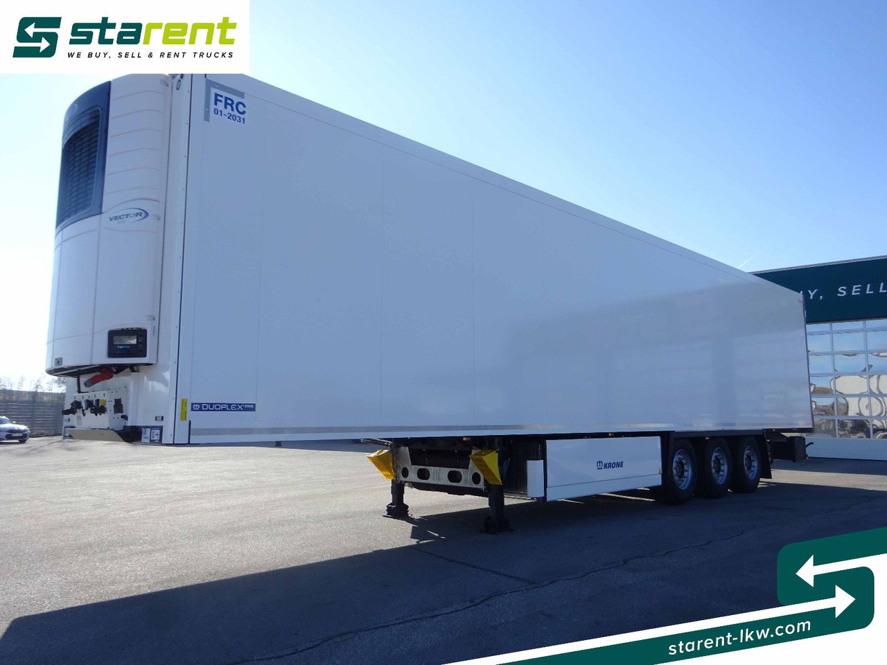 Krone Tiefkühler Carrier Vector 1550, Liftachse - Closed box semi-trailer: picture 1 Krone Tiefkühler Carrier Vector 1550, Liftachse - Closed box semi-trailer: picture 1