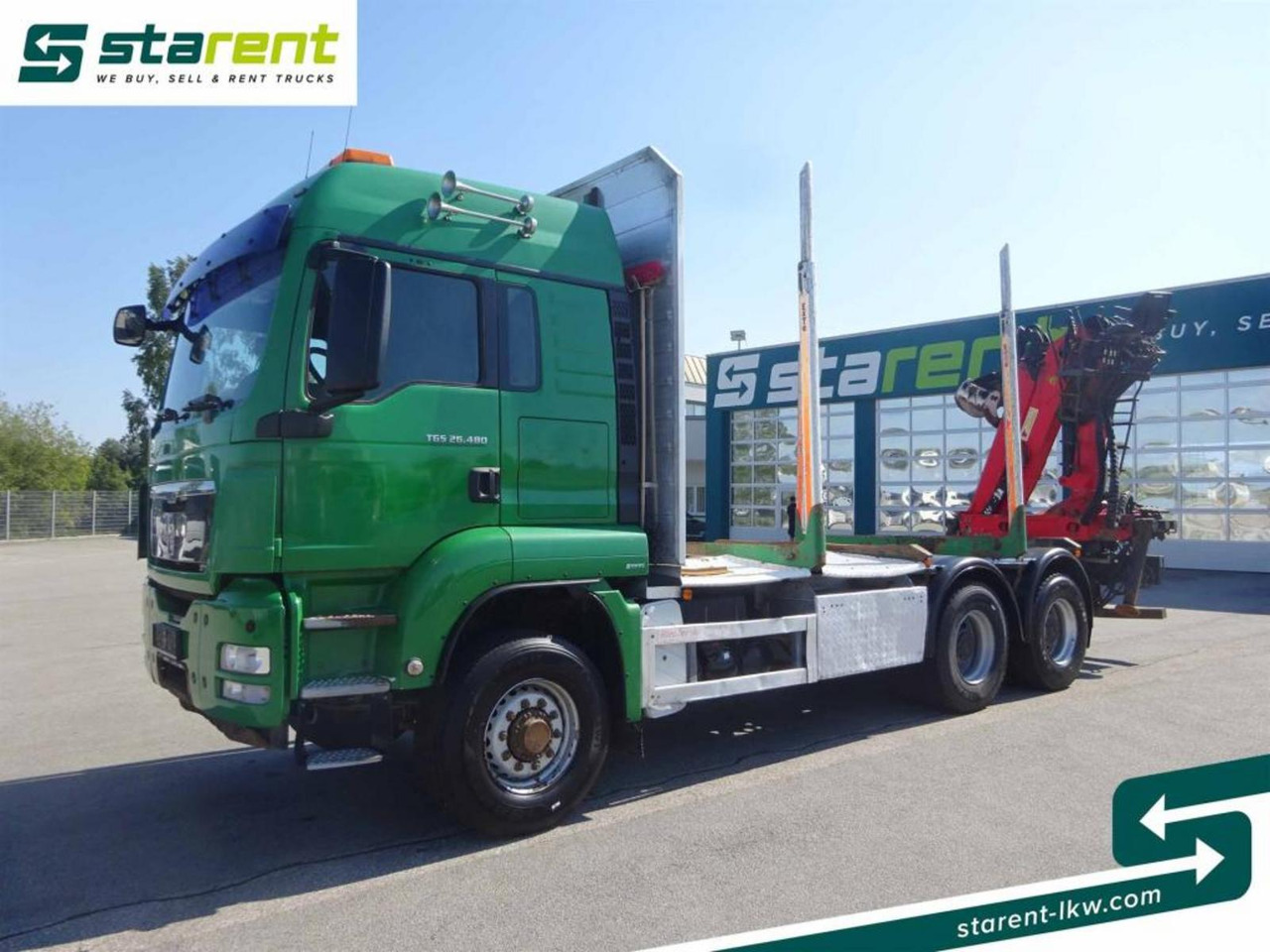 MAN TGS 26.480 6x6 Holzaufbau mit Kran, Palfinger 120Z - Timber truck: picture 1 MAN TGS 26.480 6x6 Holzaufbau mit Kran, Palfinger 120Z - Timber truck: picture 1