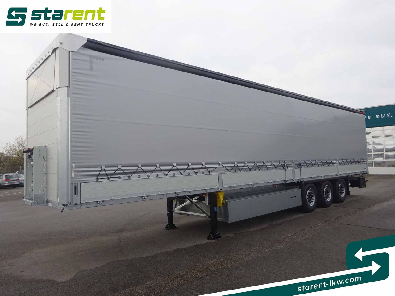 Schmitz Cargobull Tautliner, Bordwand 60cm, Hubdach, Liftachse - Curtainsider semi-trailer: picture 1 Schmitz Cargobull Tautliner, Bordwand 60cm, Hubdach, Liftachse - Curtainsider semi-trailer: picture 1