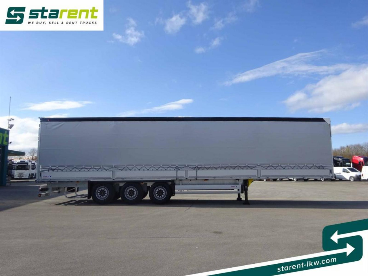 Schmitz Tautliner Bordwand 60cm Hubdach Liftachse - Curtainsider semi-trailer: picture 4 Schmitz Tautliner Bordwand 60cm Hubdach Liftachse - Curtainsider semi-trailer: picture 4