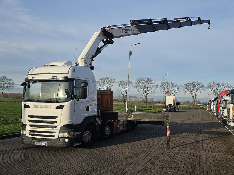 Scania R490 - Dropside/ Flatbed truck, Crane truck: picture 2 Scania R490 - Dropside/ Flatbed truck, Crane truck: picture 2