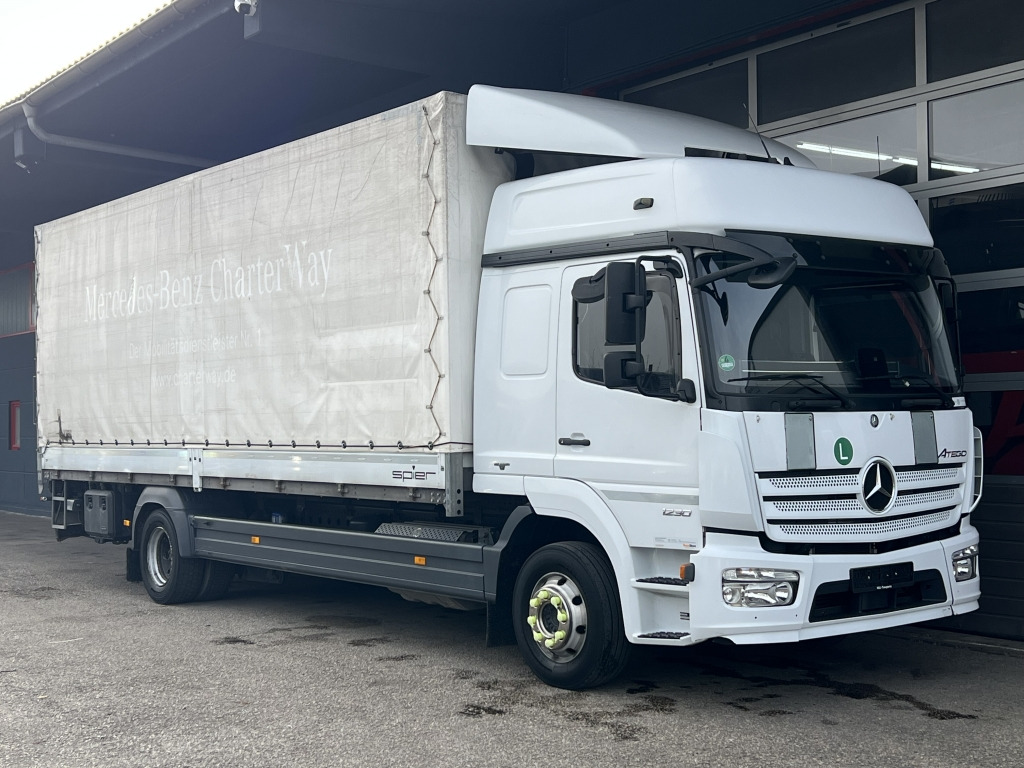 Mercedes-Benz Atego 1230 Klima ACC Schlafkabine 7,2m P+P LBW - Curtainsider truck: picture 1 Mercedes-Benz Atego 1230 Klima ACC Schlafkabine 7,2m P+P LBW - Curtainsider truck: picture 1