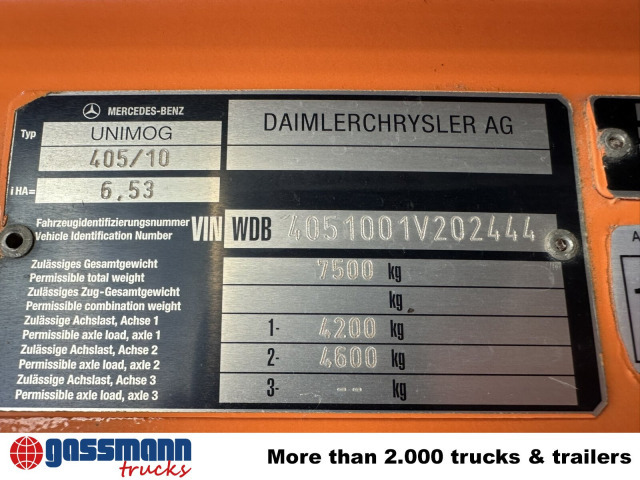 Unimog U300 405/10 4x4, Kommunalhydraulik, - Commercial vehicle: picture 5 Unimog U300 405/10 4x4, Kommunalhydraulik, - Commercial vehicle: picture 5