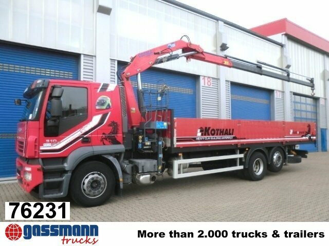 Iveco AT260S31Y/P 6x2 mit Kran Copma 150.3 - Dropside/ Flatbed truck, Crane truck: picture 1 Iveco AT260S31Y/P 6x2 mit Kran Copma 150.3 - Dropside/ Flatbed truck, Crane truck: picture 1