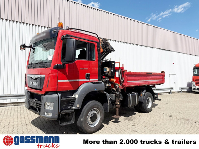 Tipper, Crane truck MAN TGS 18.400 4x4 BB, Navi, Kran Atlas 120.2E-A3L,: picture 8