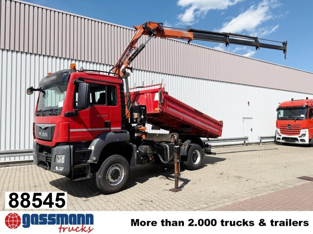 MAN TGS 18.400 4x4 BB, Navi, Kran Atlas 120.2E-A3L, - Tipper, Crane truck: picture 1 MAN TGS 18.400 4x4 BB, Navi, Kran Atlas 120.2E-A3L, - Tipper, Crane truck: picture 1