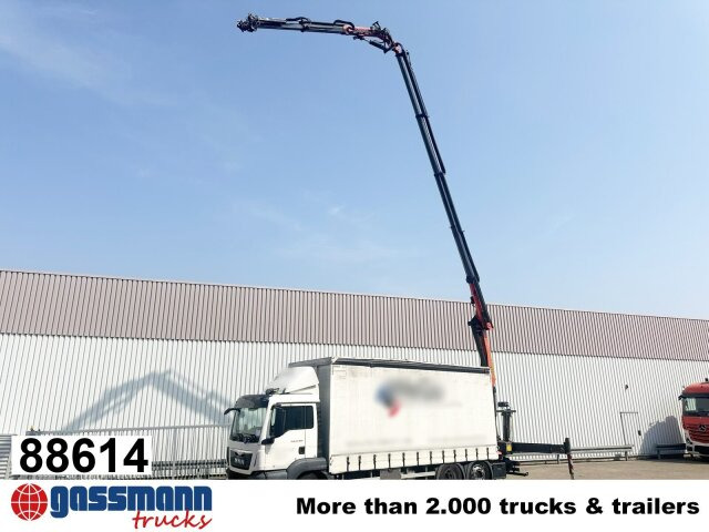 MAN TGS 26.400 6x2-4 LL, Lenk-/Lift, Edscha, - Dropside/ Flatbed truck, Crane truck: picture 1 MAN TGS 26.400 6x2-4 LL, Lenk-/Lift, Edscha, - Dropside/ Flatbed truck, Crane truck: picture 1