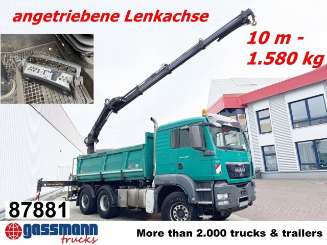 MAN TGS 26.480 6x4 BL Maurer, Lenkachse, Bordmatik, - Tipper, Crane truck: picture 1 MAN TGS 26.480 6x4 BL Maurer, Lenkachse, Bordmatik, - Tipper, Crane truck: picture 1