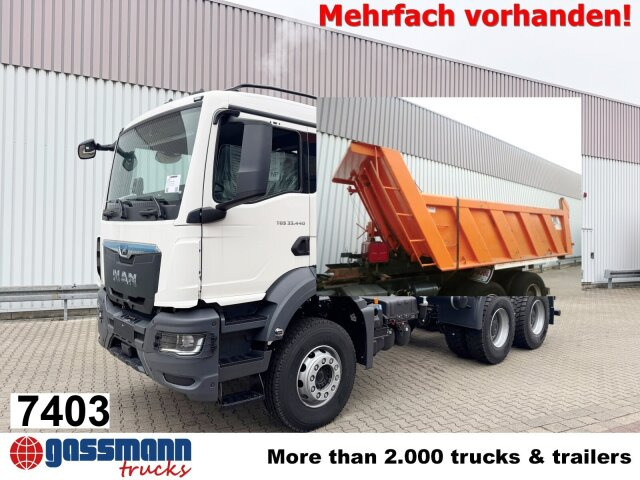 MAN TGS 33.440 BB 6x4, Stahlmulde 12-16m³ - Dumper: picture 1 MAN TGS 33.440 BB 6x4, Stahlmulde 12-16m³ - Dumper: picture 1