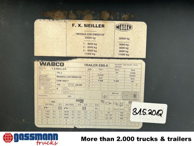 Meiller MHPS 12/27 NOSS2, Stahlmulde ca. 26m³, - Tipper semi-trailer: picture 3 Meiller MHPS 12/27 NOSS2, Stahlmulde ca. 26m³, - Tipper semi-trailer: picture 3