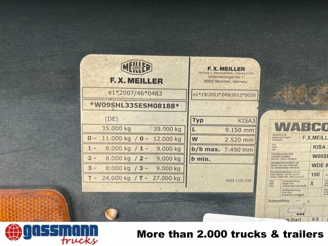 Meiller MHPS 12/27, Stahlmulde ca. 26m³, Liftachse - Tipper semi-trailer: picture 2 Meiller MHPS 12/27, Stahlmulde ca. 26m³, Liftachse - Tipper semi-trailer: picture 2