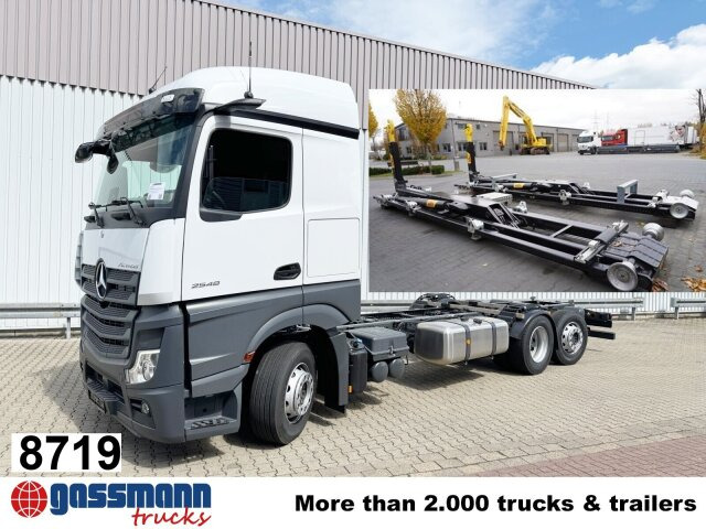 Mercedes-Benz Actros 2548 L 6x2, Retarder, Lenk-/Liftachse, - Hook lift truck: picture 1 Mercedes-Benz Actros 2548 L 6x2, Retarder, Lenk-/Liftachse, - Hook lift truck: picture 1