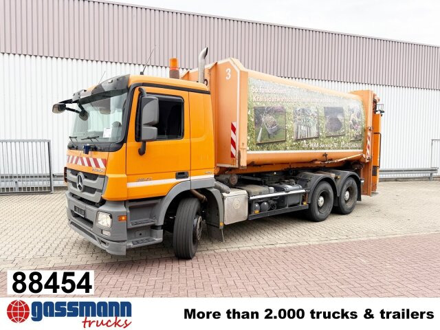 Mercedes-Benz Actros 2641/48 L 6x4, Seilabroller, Haller - Garbage truck: picture 1 Mercedes-Benz Actros 2641/48 L 6x4, Seilabroller, Haller - Garbage truck: picture 1