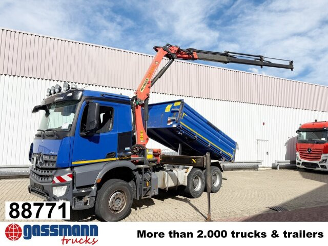 Mercedes-Benz Arocs 2643 K 6x4, Kran Palfinger PK13001-K B, - Tipper, Crane truck: picture 1 Mercedes-Benz Arocs 2643 K 6x4, Kran Palfinger PK13001-K B, - Tipper, Crane truck: picture 1