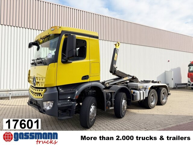 Mercedes-Benz Arocs 4142 B 8x4/4, Grounder, MultimediaCockpit, - Hook lift truck: picture 1 Mercedes-Benz Arocs 4142 B 8x4/4, Grounder, MultimediaCockpit, - Hook lift truck: picture 1